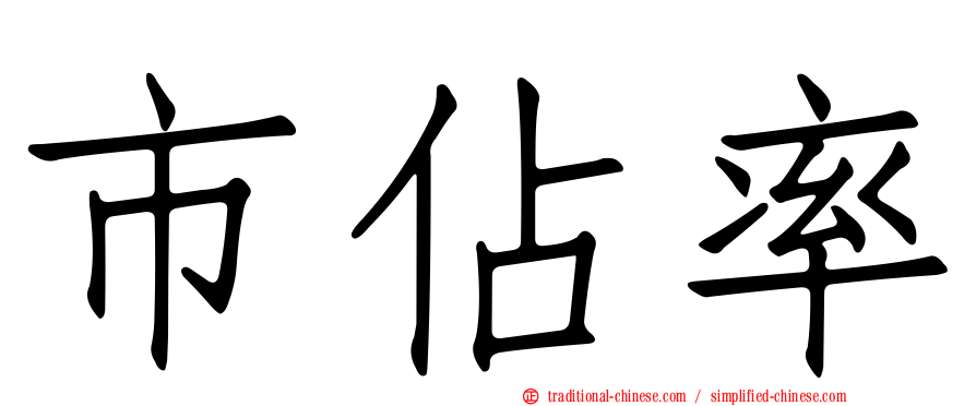 市佔率