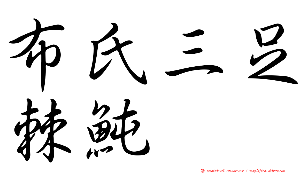 布氏三足棘魨