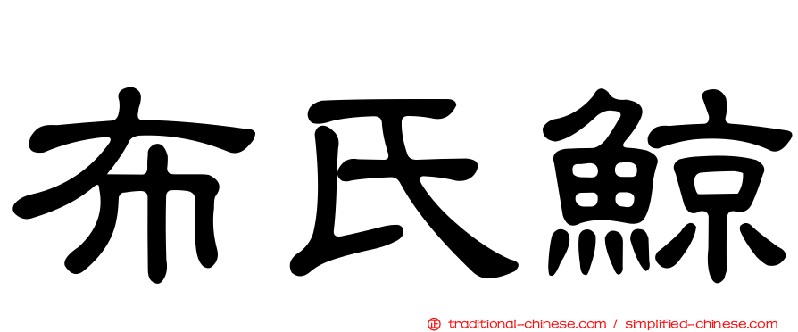 布氏鯨