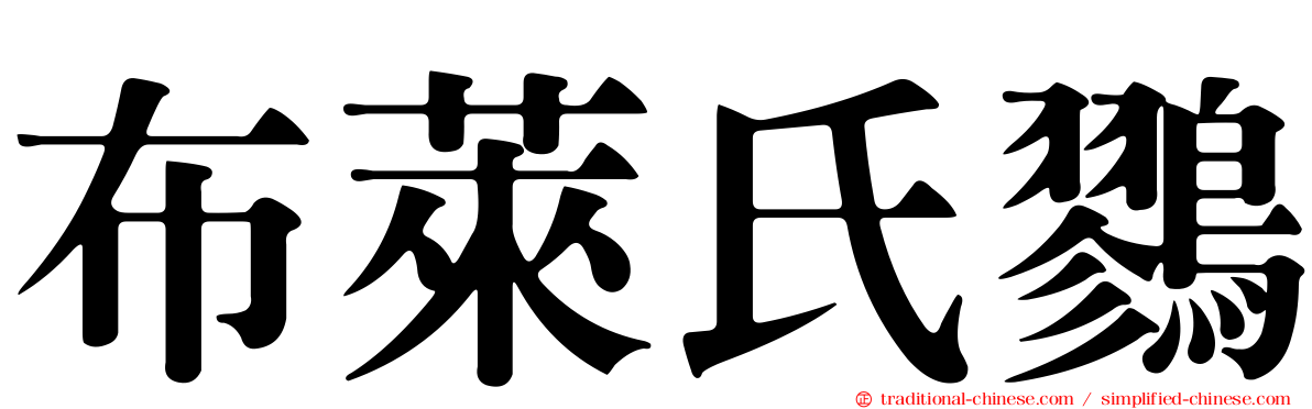 布萊氏鷚