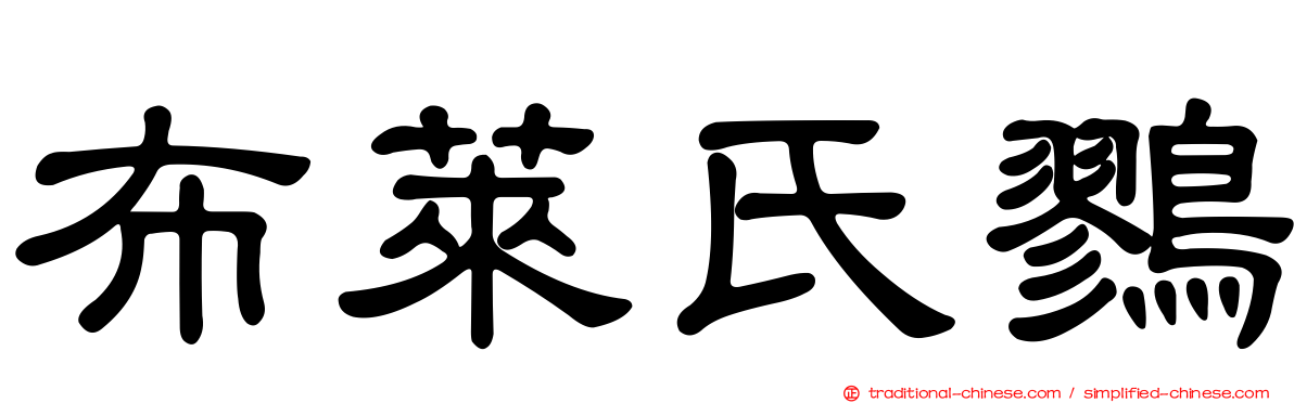 布萊氏鷚