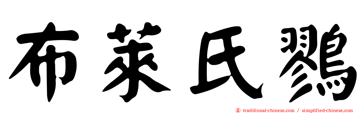 布萊氏鷚