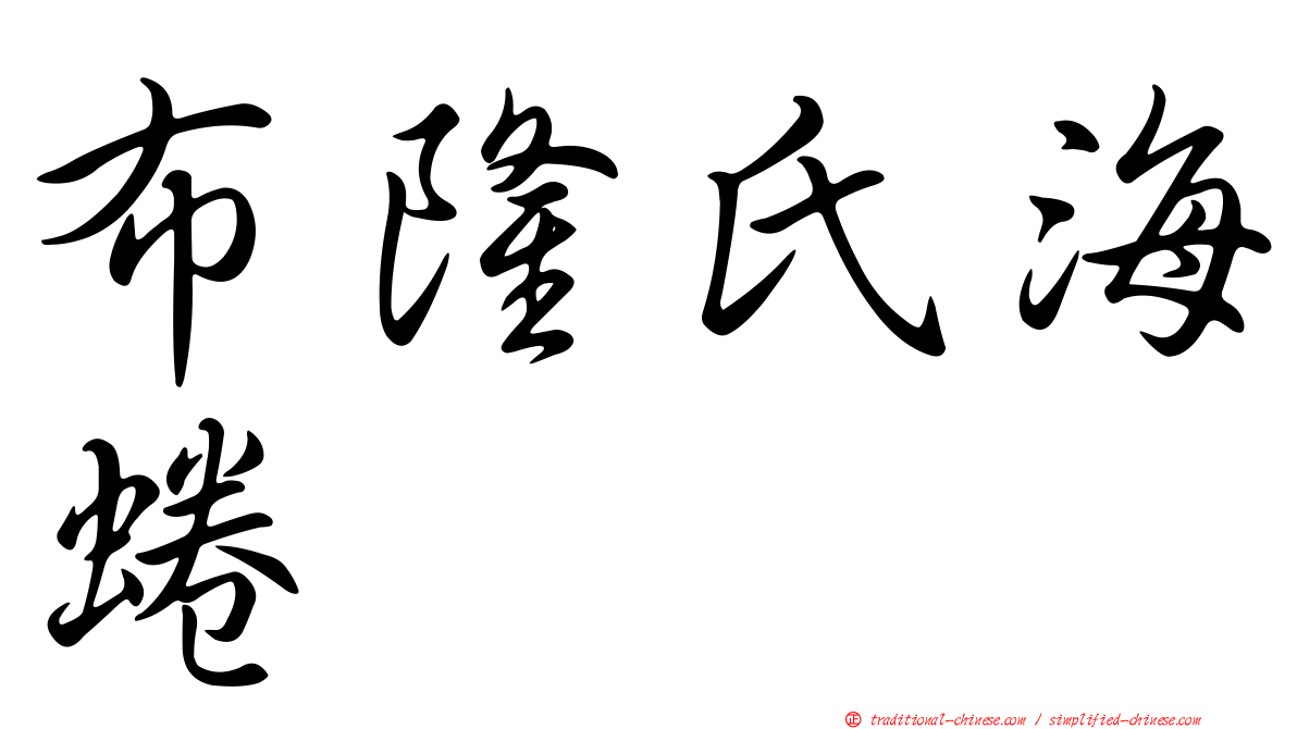 布隆氏海蜷