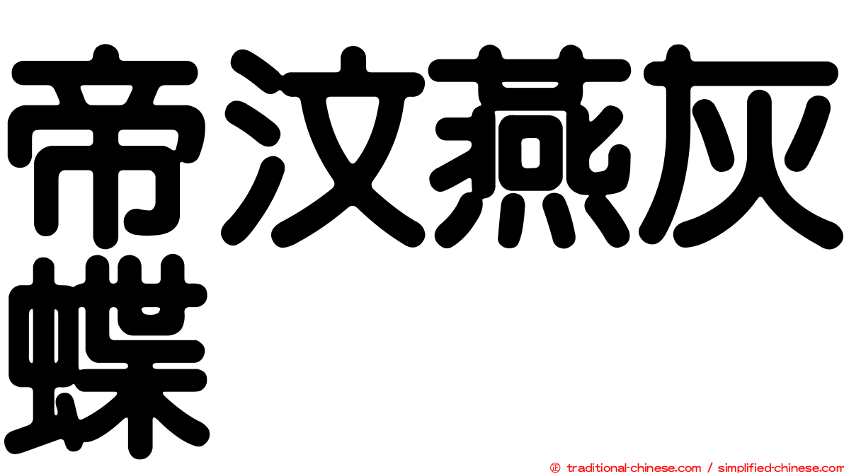 帝汶燕灰蝶