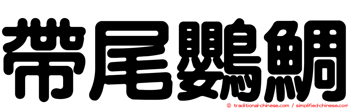 帶尾鸚鯛