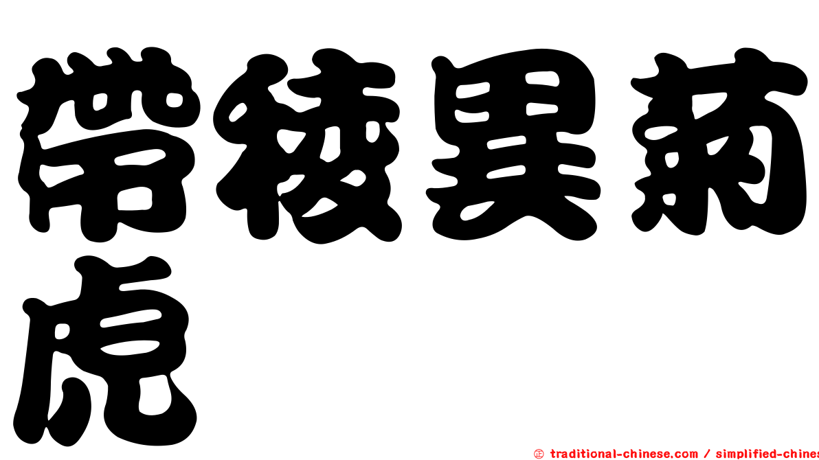 帶稜異菊虎