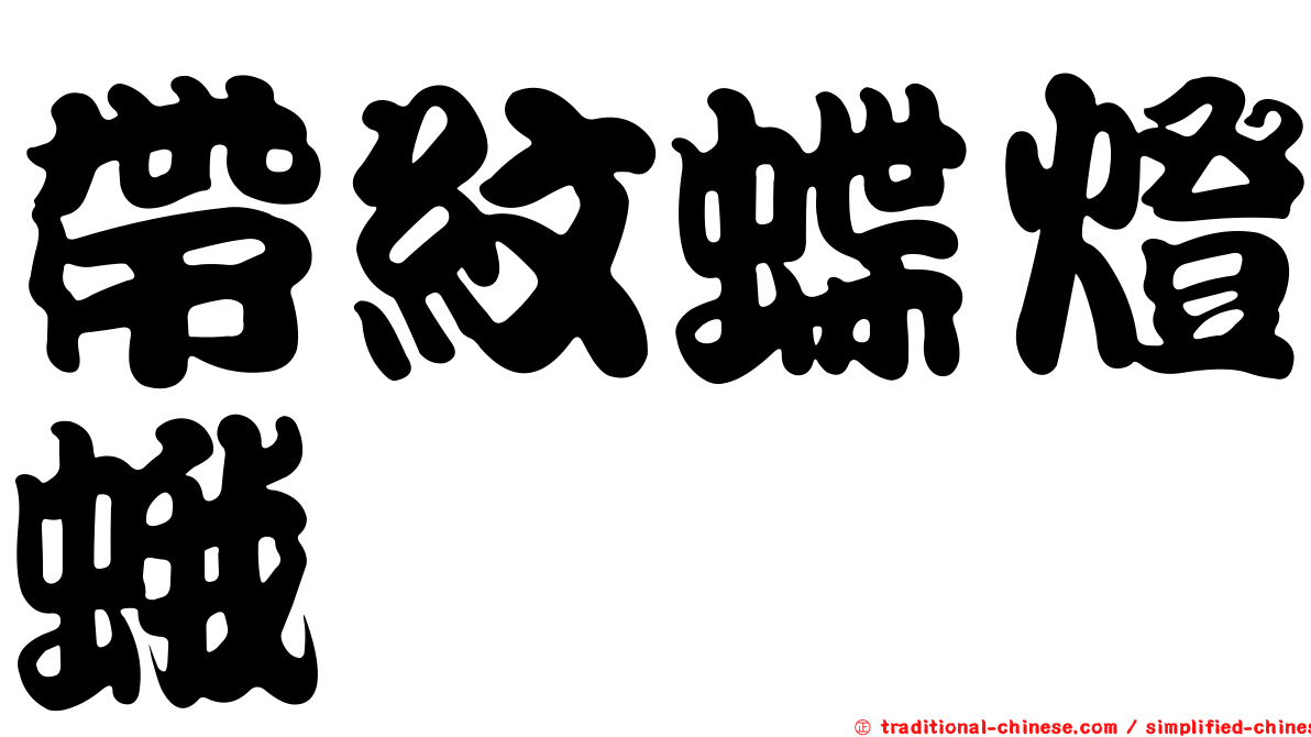帶紋蝶燈蛾