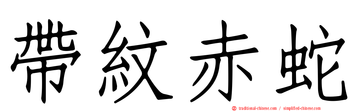 帶紋赤蛇