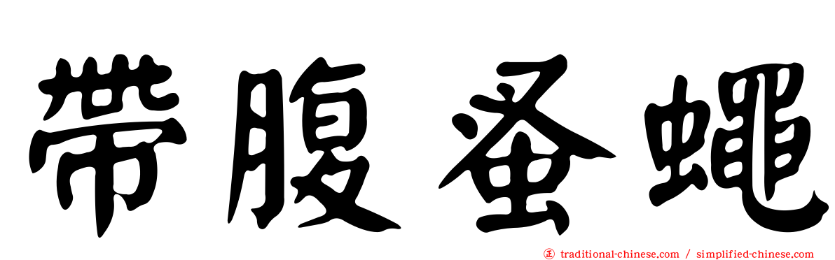帶腹蚤蠅