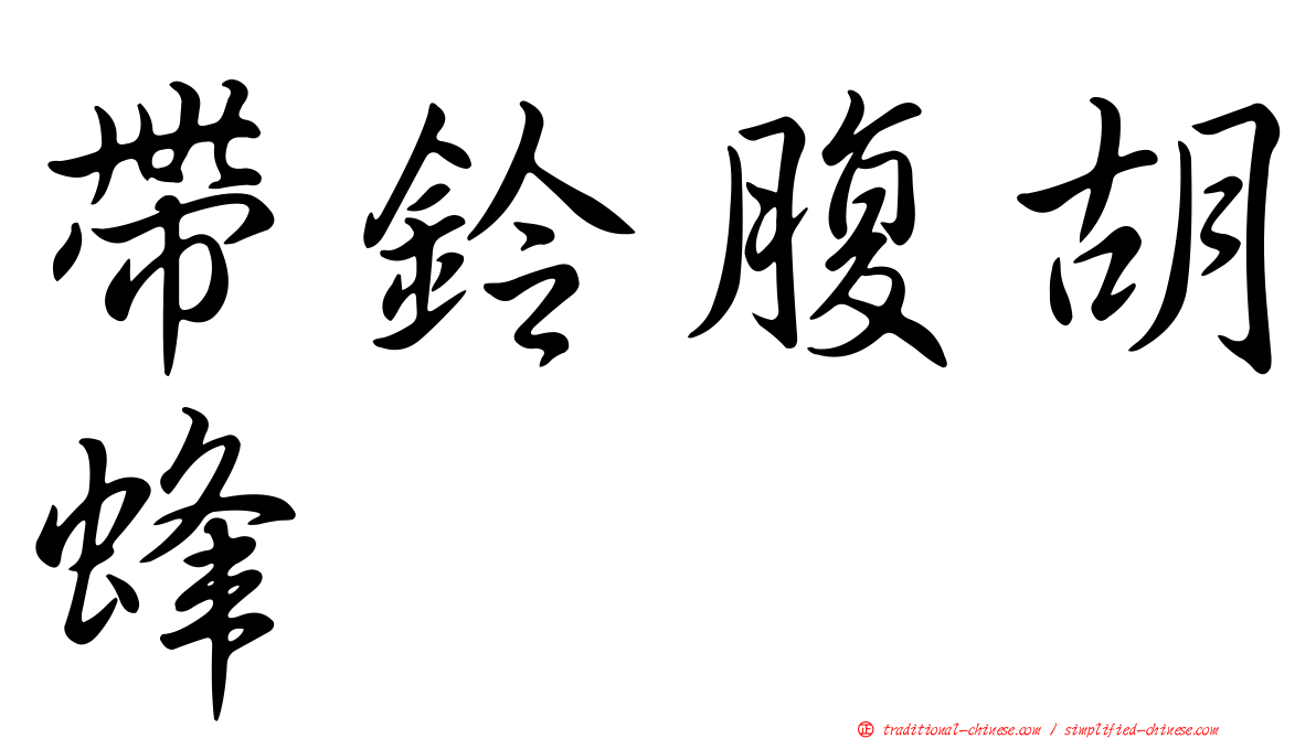 帶鈴腹胡蜂