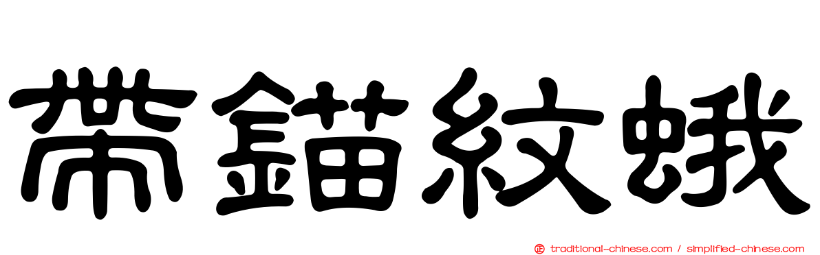 帶錨紋蛾