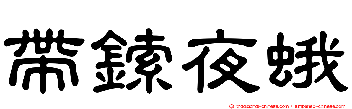 帶鎍夜蛾