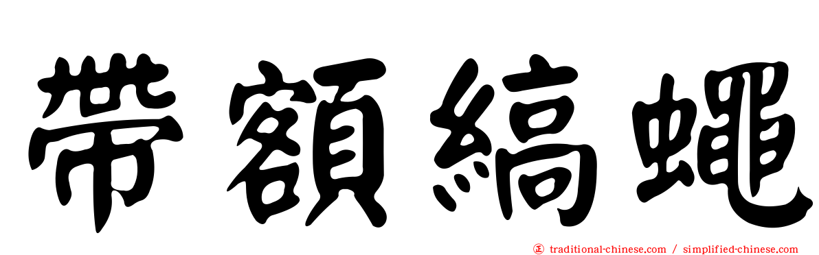 帶額縞蠅
