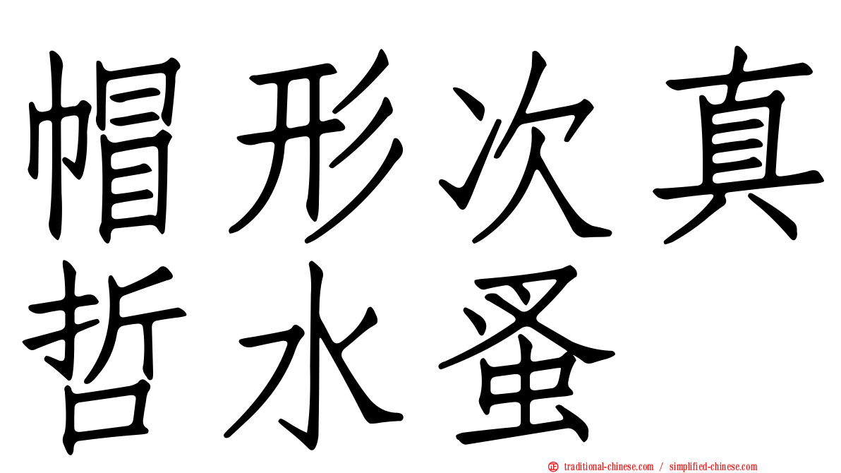 帽形次真哲水蚤