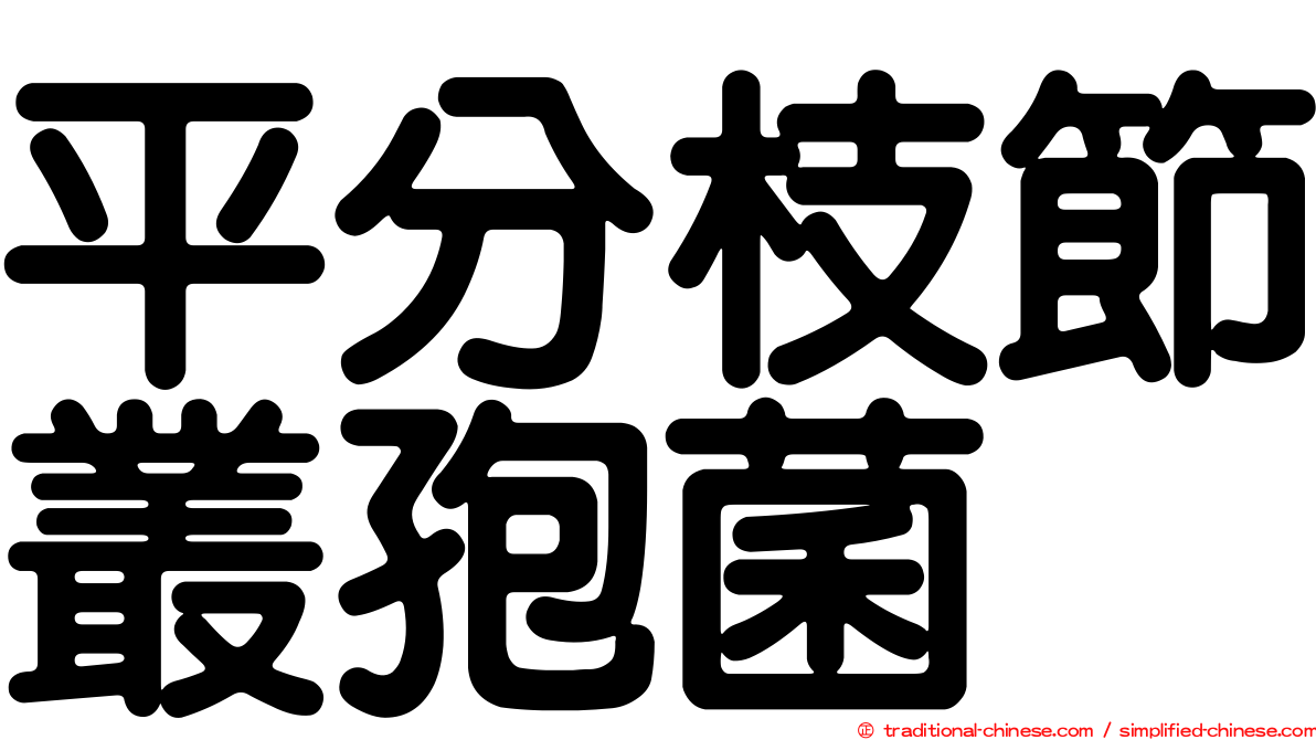 平分枝節叢孢菌