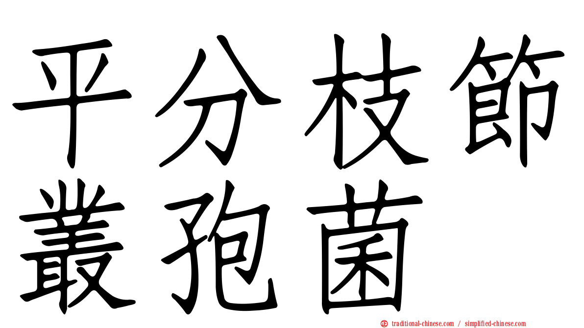 平分枝節叢孢菌