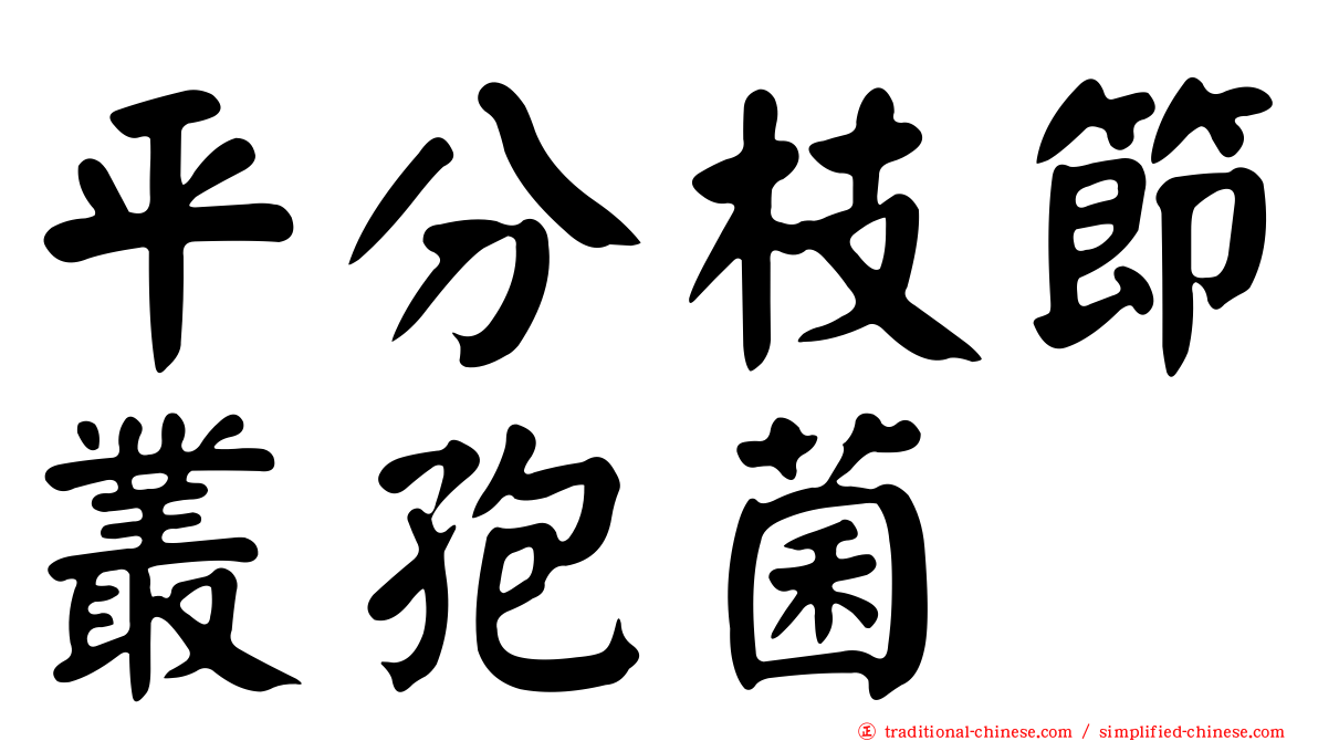 平分枝節叢孢菌