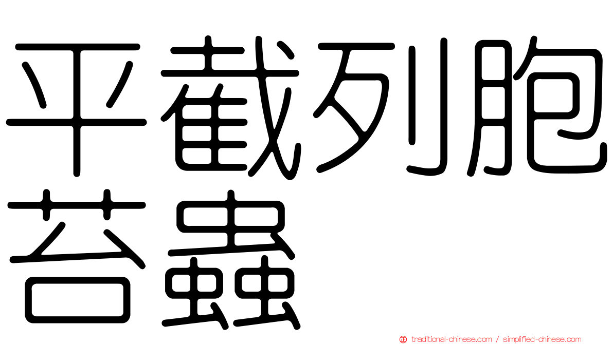 平截列胞苔蟲