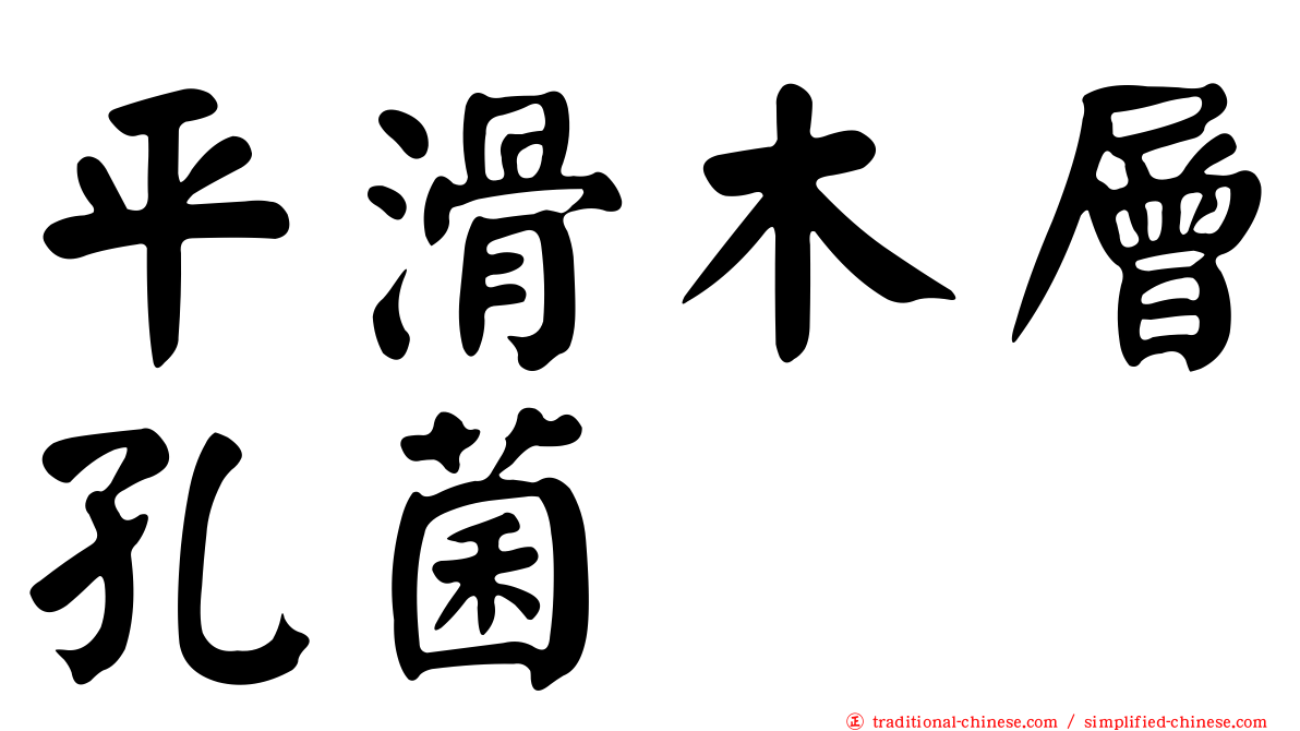 平滑木層孔菌