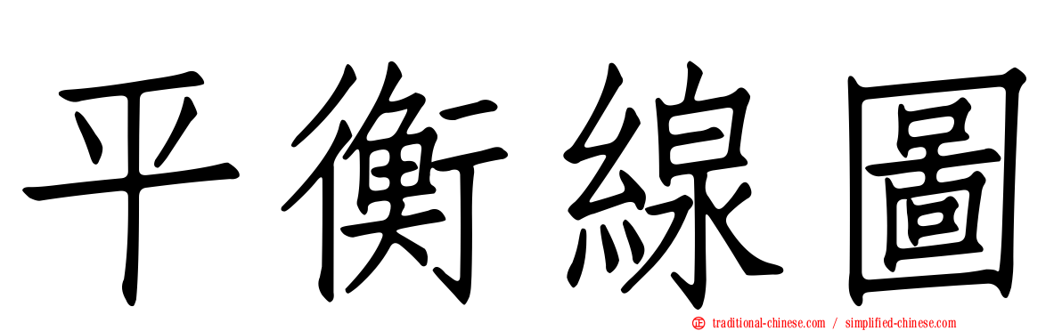 平衡線圖