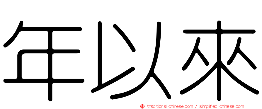 年以來