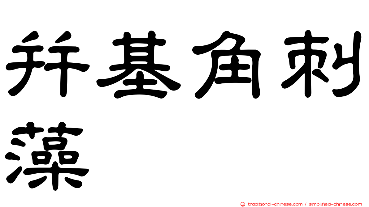 并基角刺藻