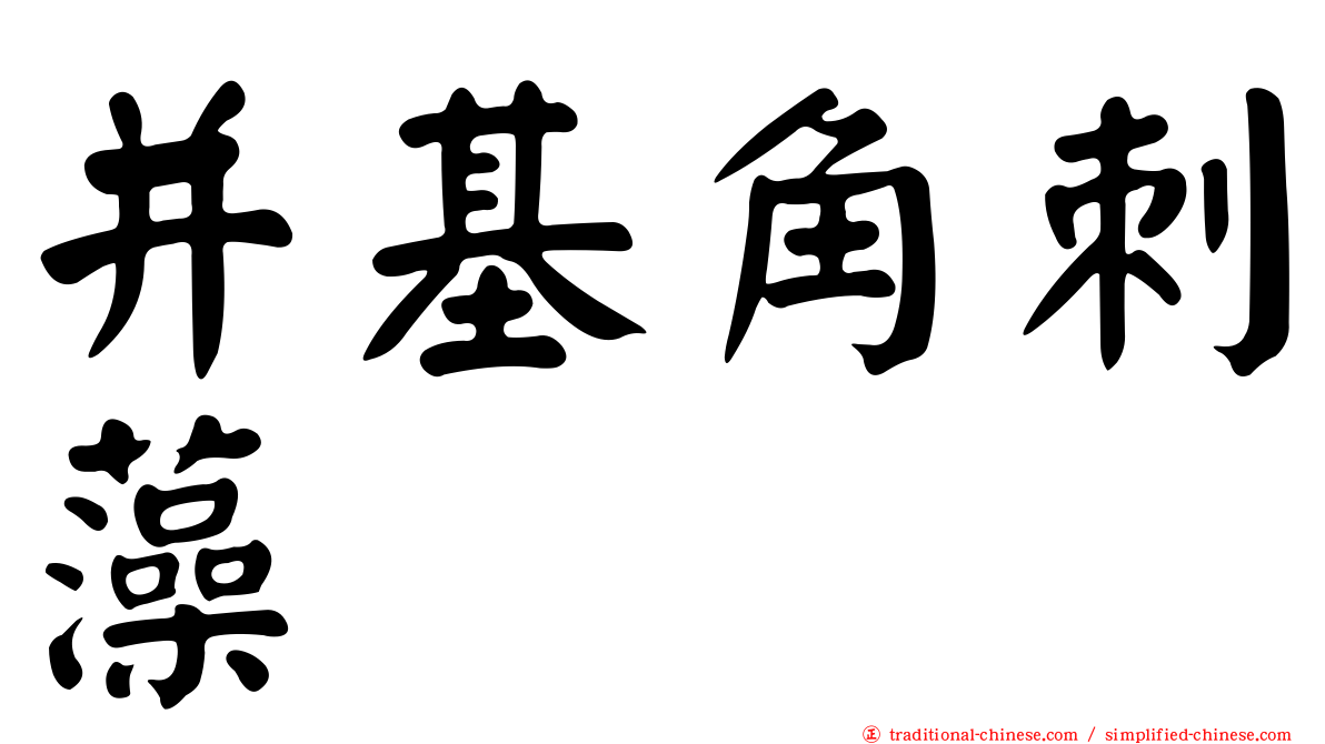 并基角刺藻