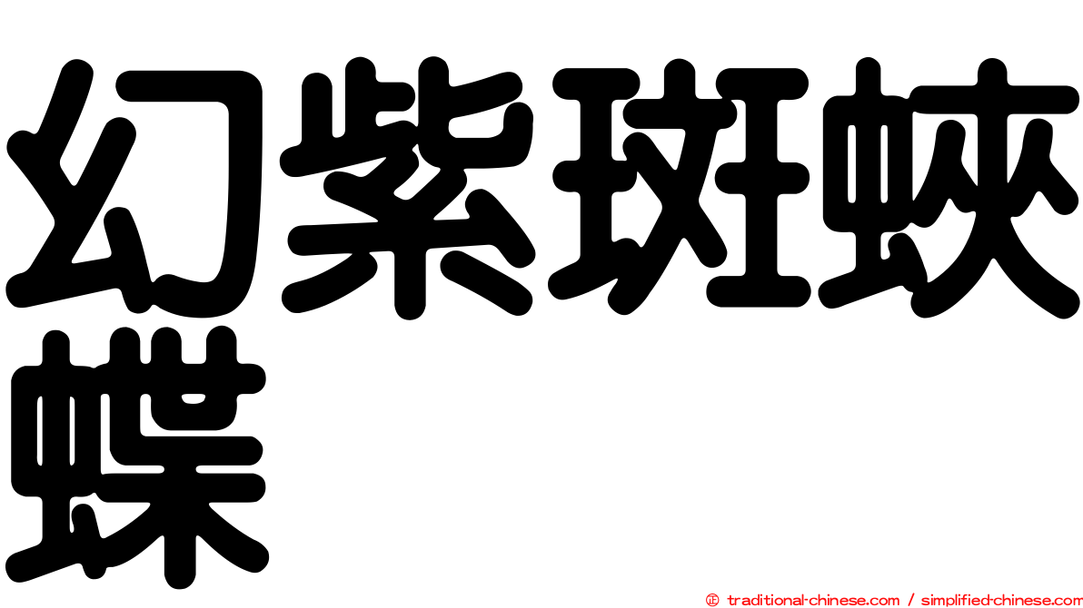 幻紫斑蛺蝶