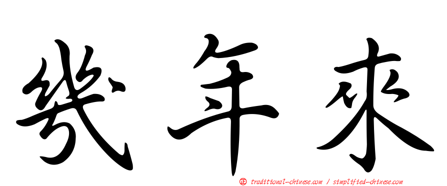 幾年來