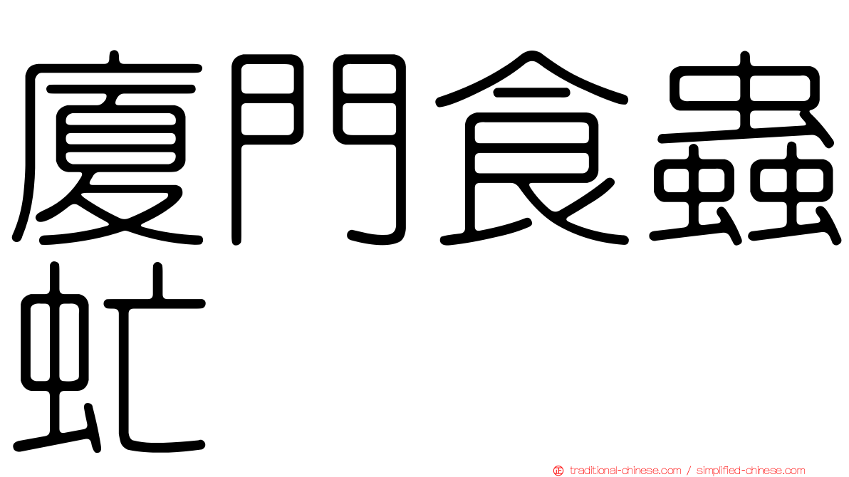 廈門食蟲虻