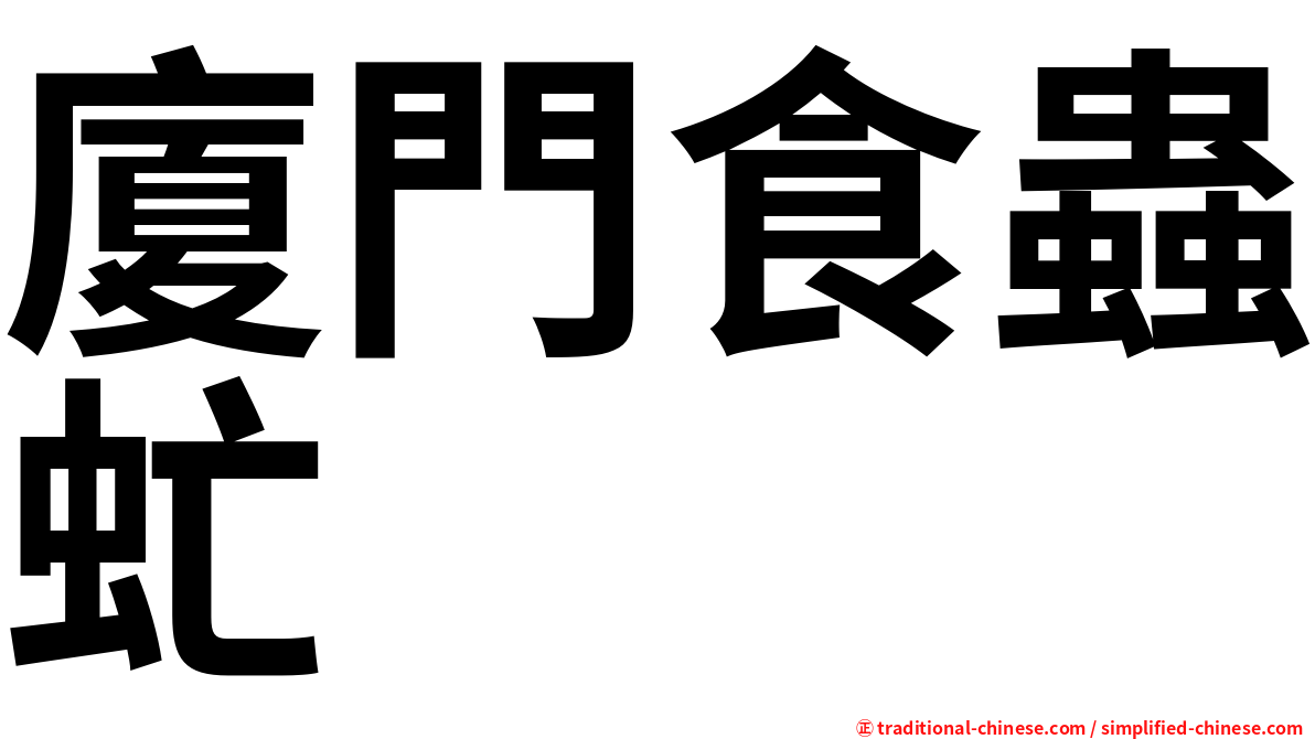 廈門食蟲虻