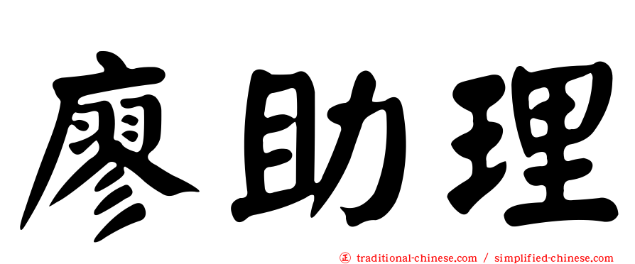 廖助理
