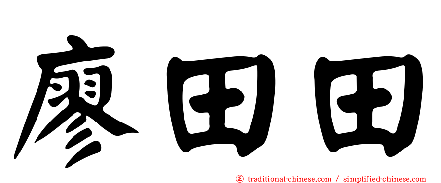 廖田田