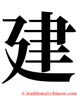 建 serif font