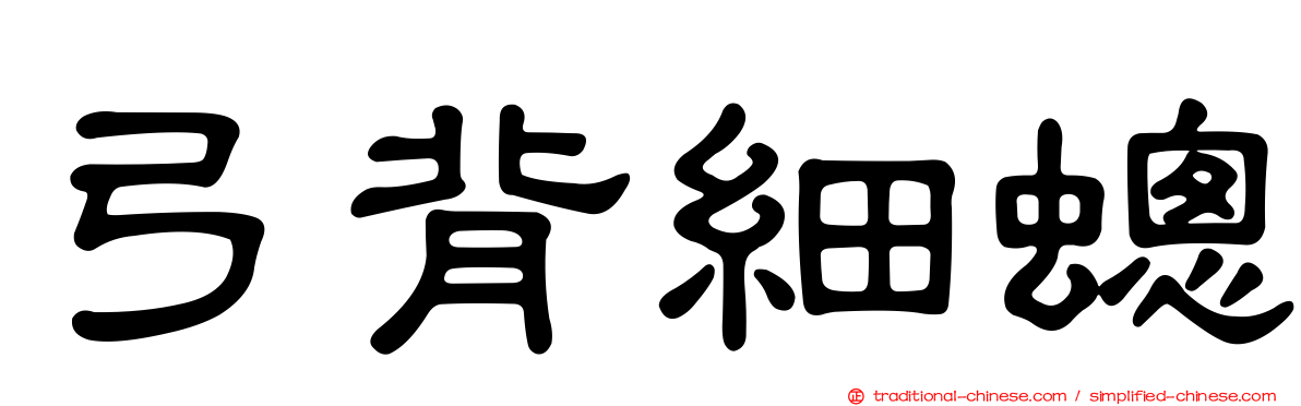 弓背細蟌