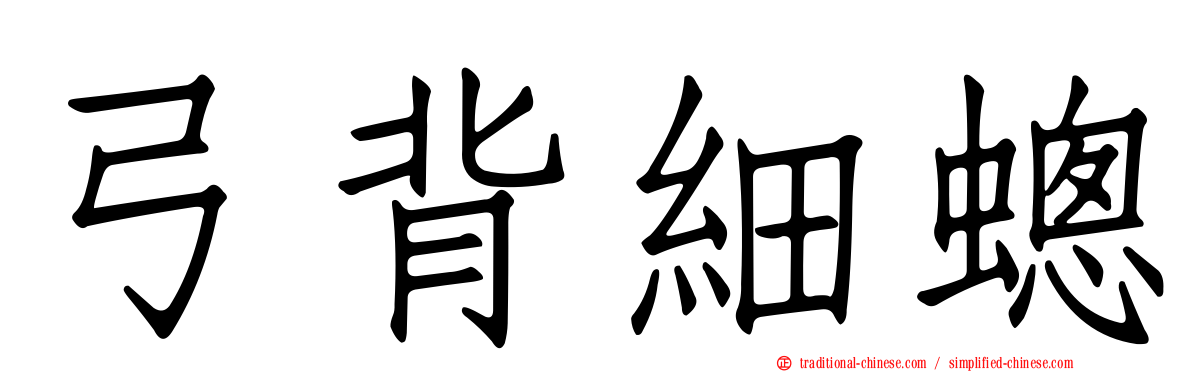 弓背細蟌