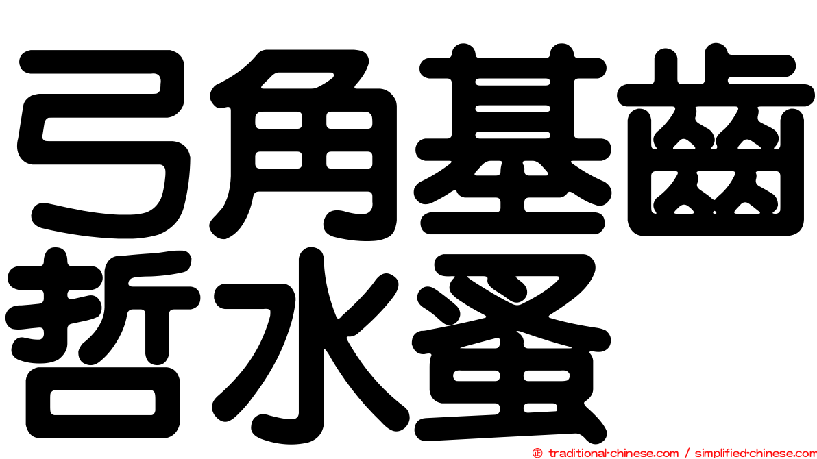 弓角基齒哲水蚤