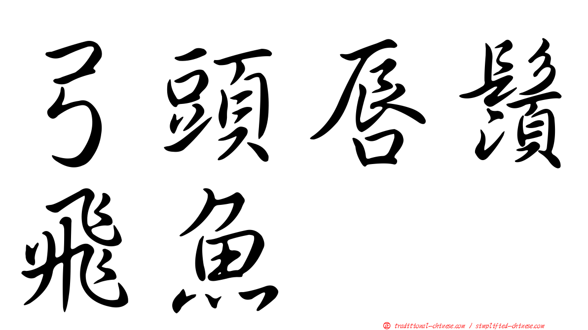 弓頭唇鬚飛魚