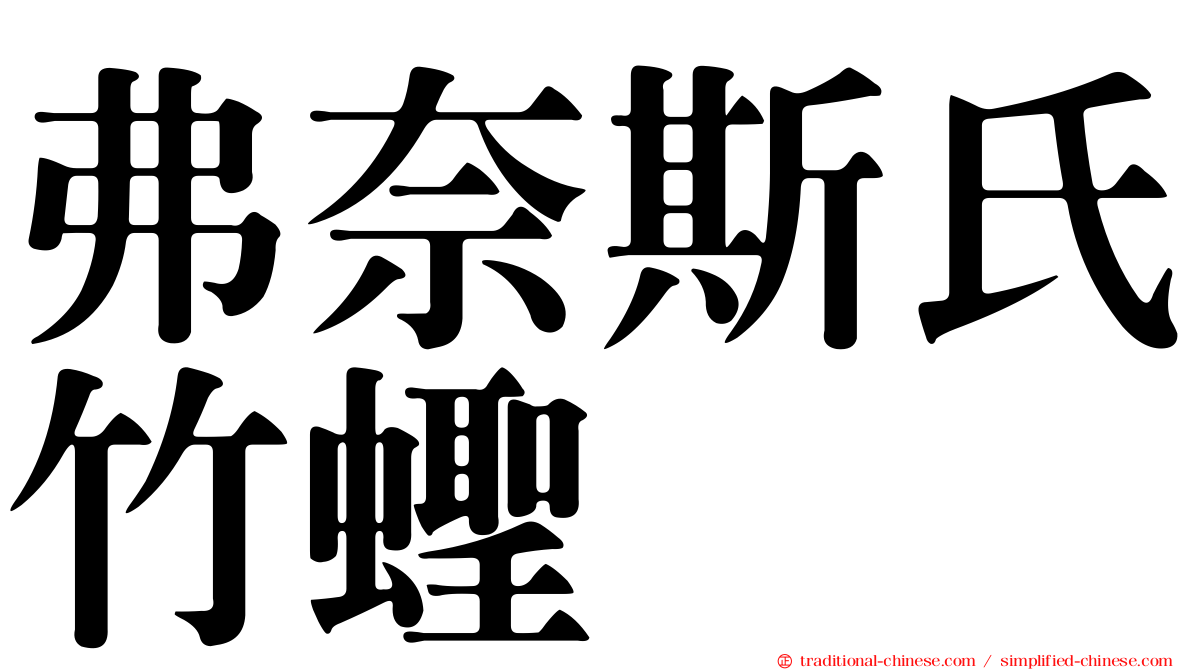 弗奈斯氏竹蟶