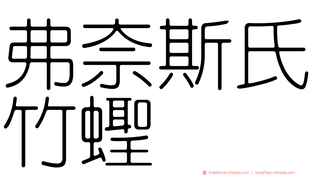 弗奈斯氏竹蟶