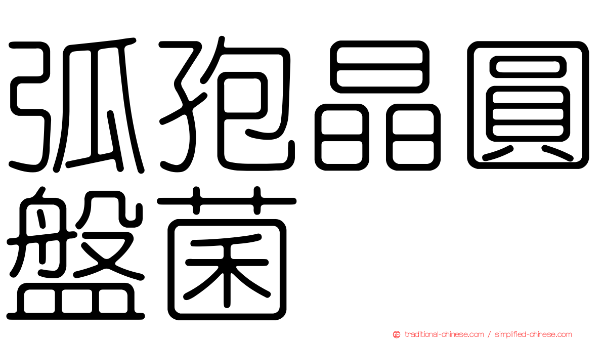 弧孢晶圓盤菌