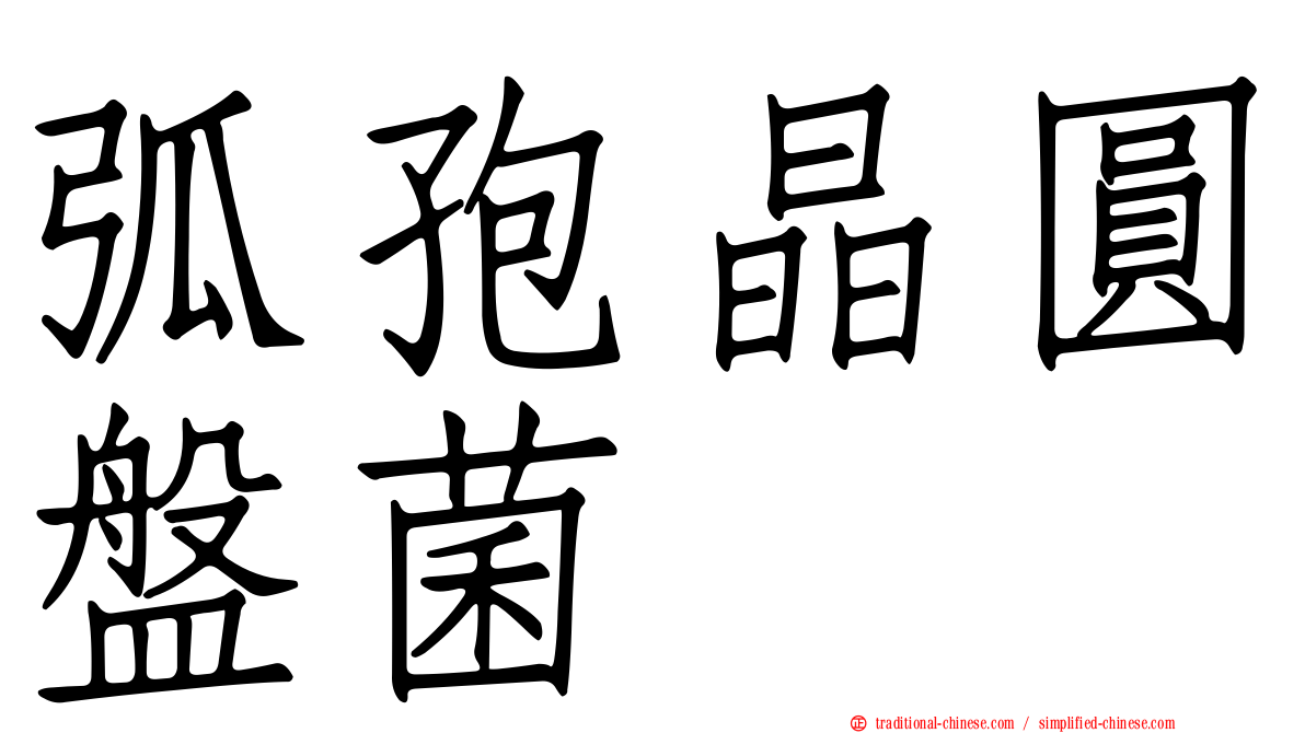 弧孢晶圓盤菌