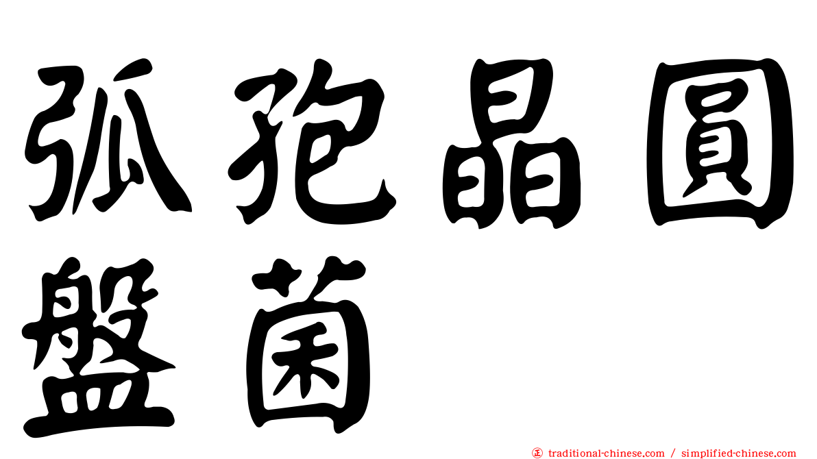 弧孢晶圓盤菌