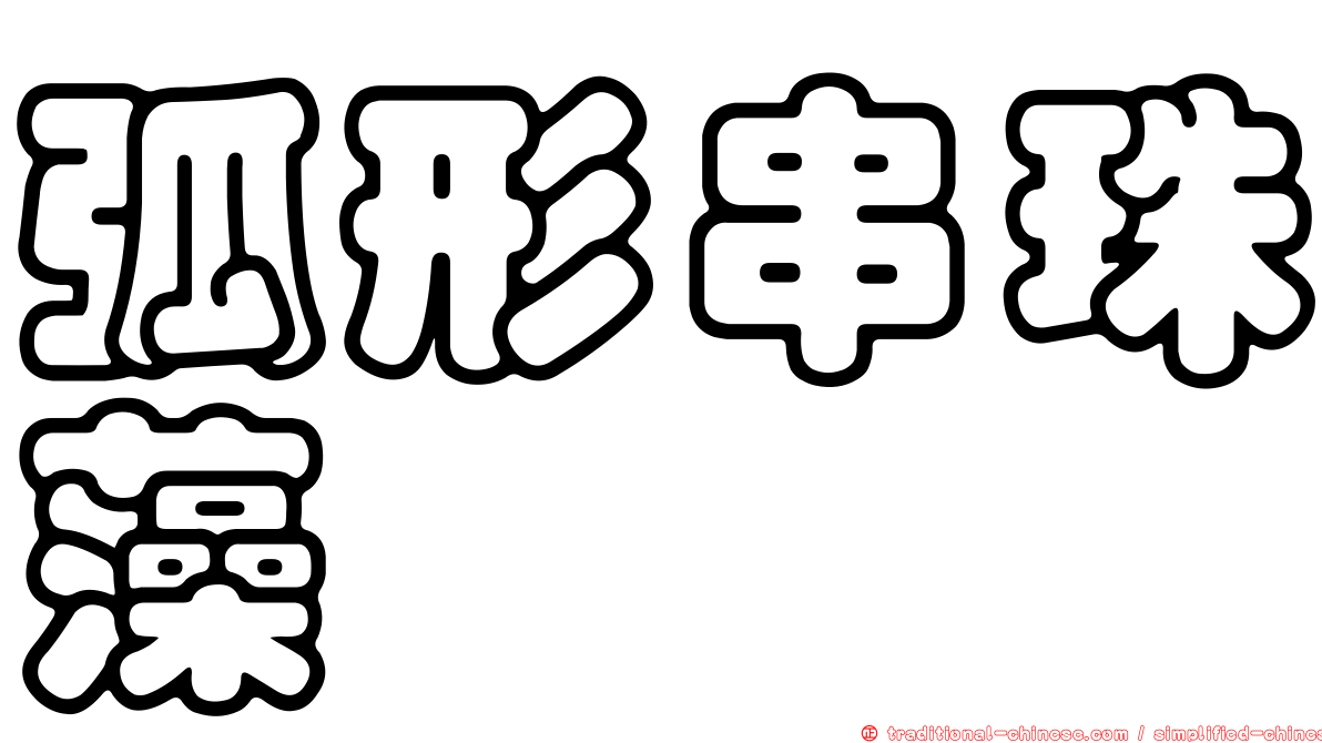 弧形串珠藻