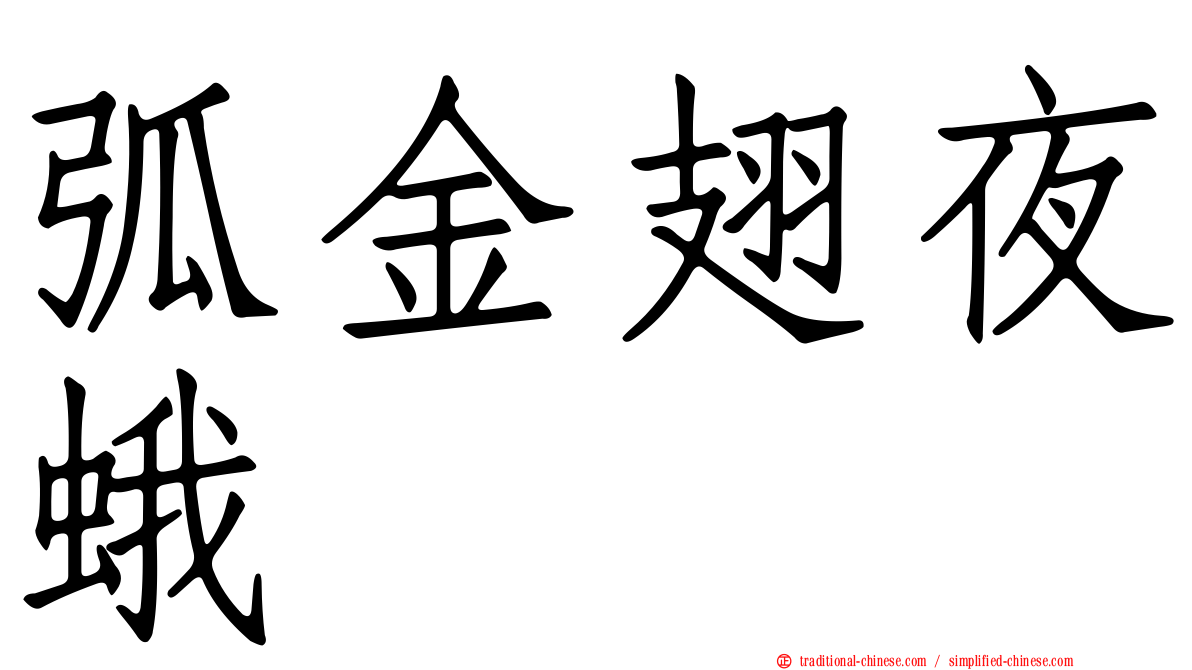 弧金翅夜蛾
