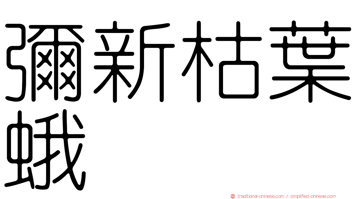 彌新枯葉蛾