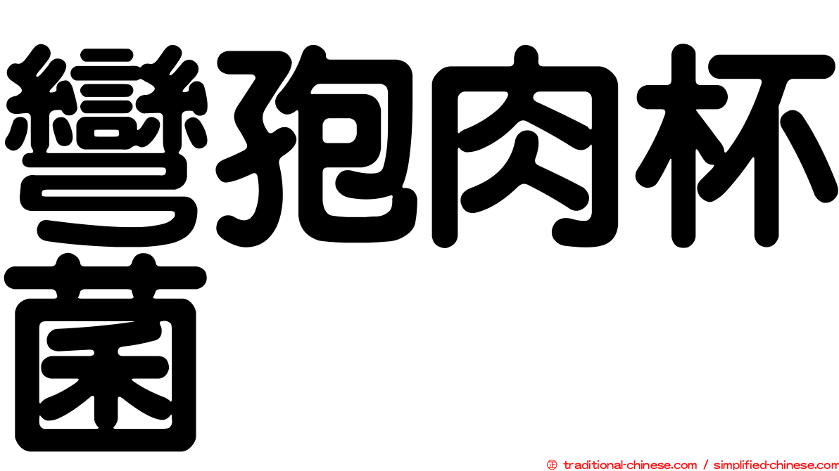 彎孢肉杯菌