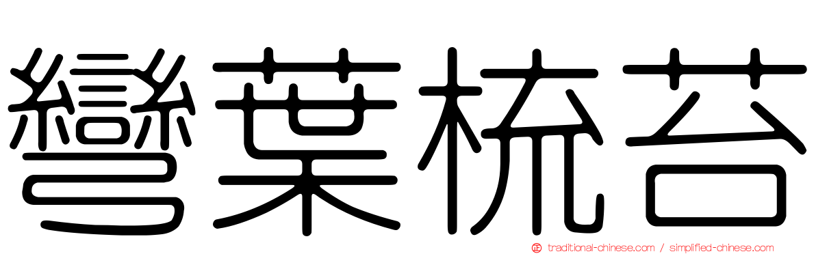 彎葉梳苔