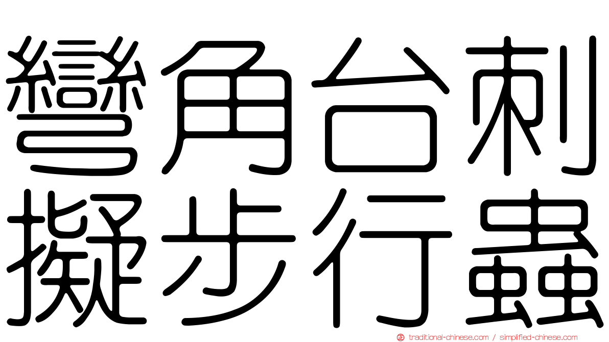 彎角台刺擬步行蟲