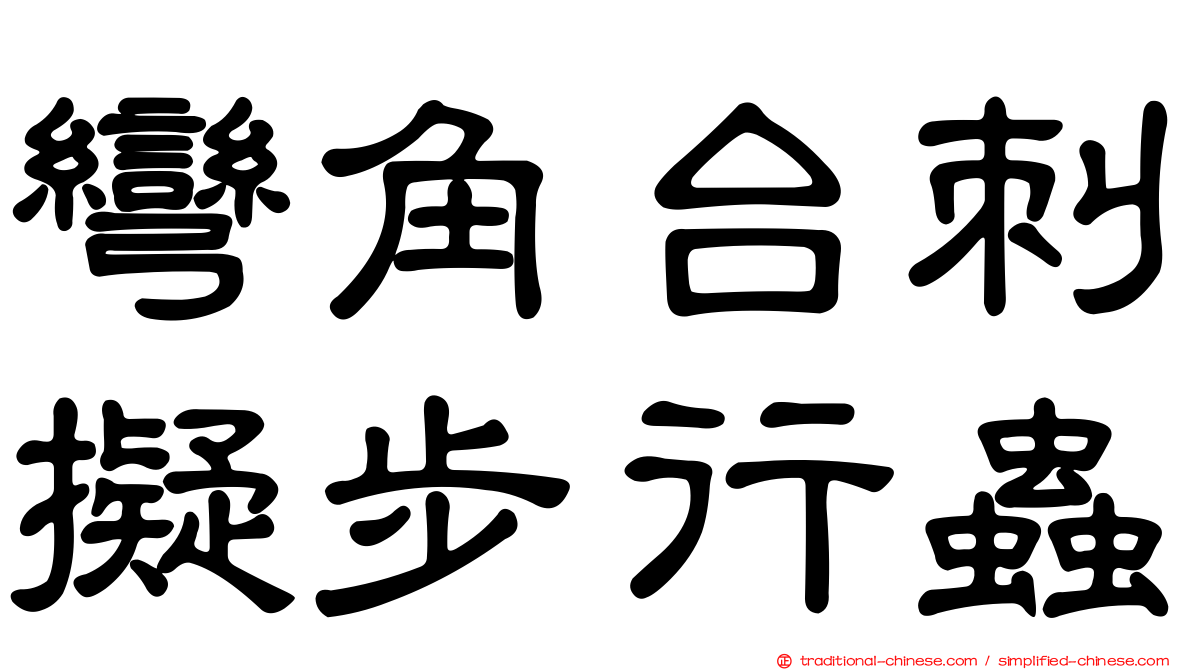彎角台刺擬步行蟲